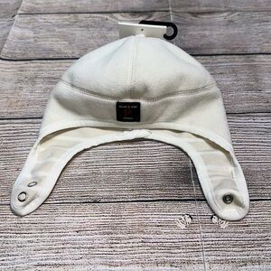 NWT Polarn O. Pyret White Winter Hat Size 4 To 6 Months